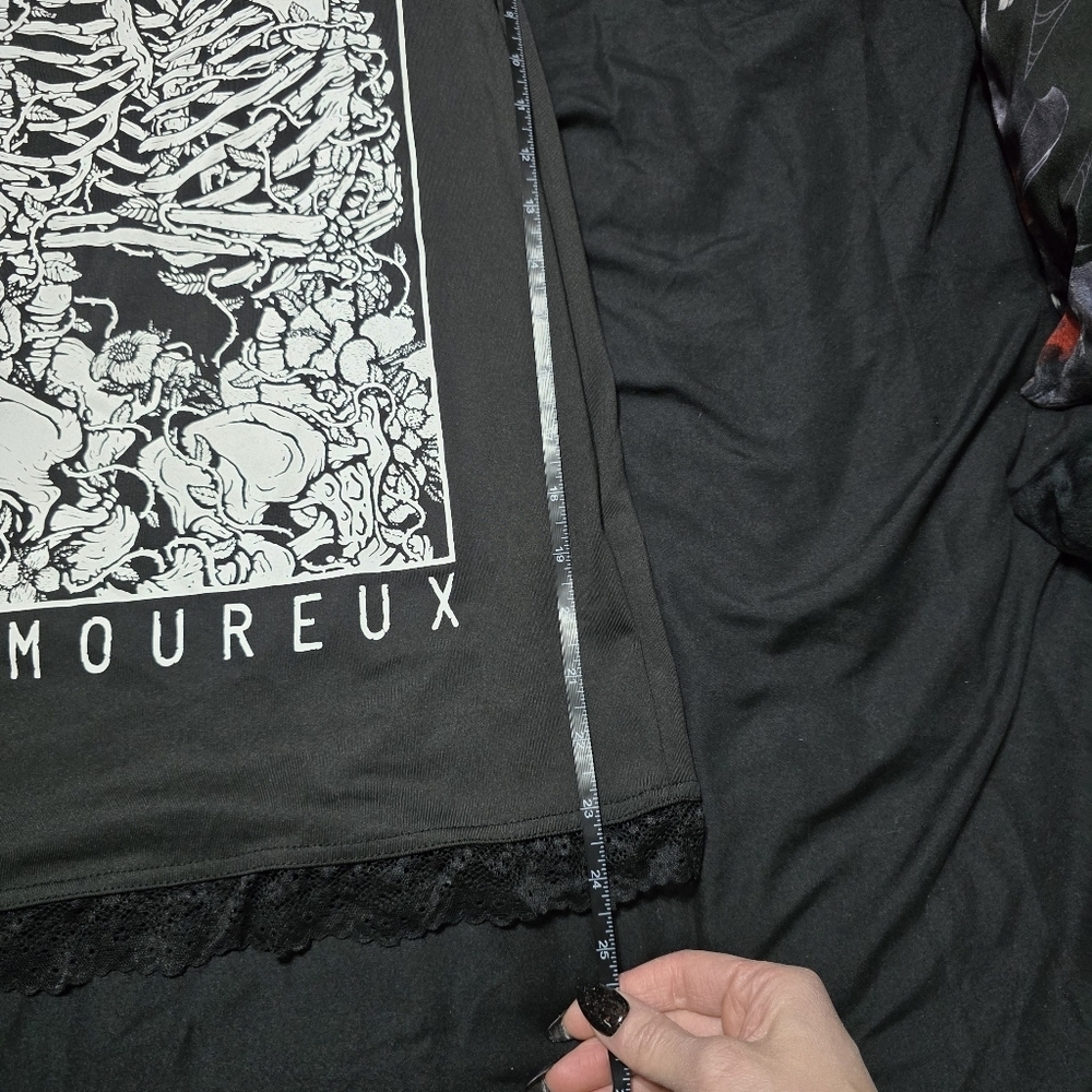L'Amoureux Black Graphic Tank Dress, SMALL - Picture 4 of 5